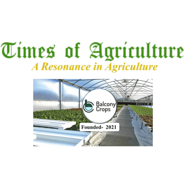 times of agriculture_balconycrops - top hydroponic startup in india