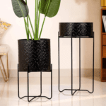 Floor Planter With Stand Set Of 2