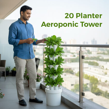 20 Planter Aeroponics Tower  (For Home / Residential)